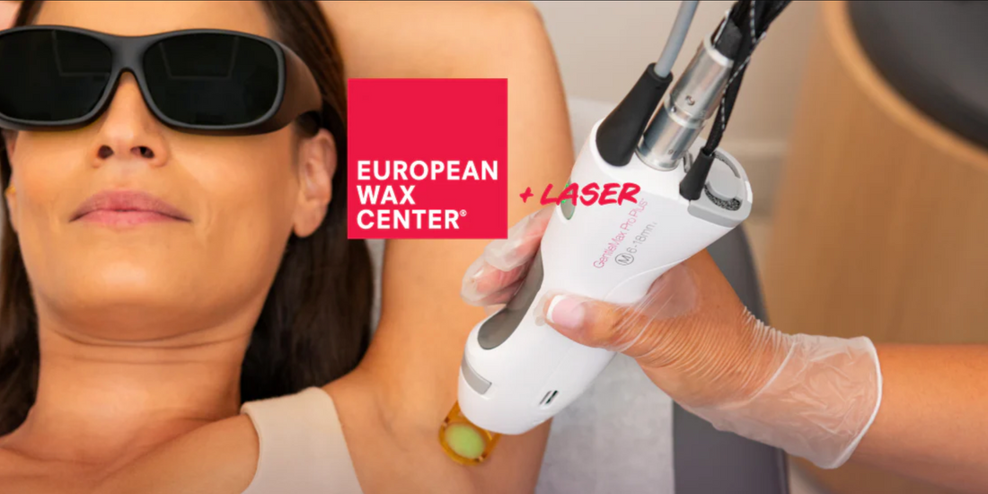 Woman getting her underarms laser 