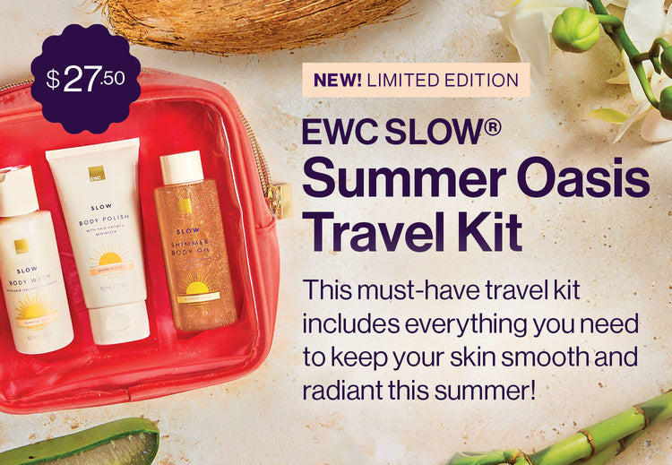 $27.50. New! Limited Edition Summer Oasis Travel Kit. This must-have travel kit includes everything you need to keep your skin smooth and radiant this summer!