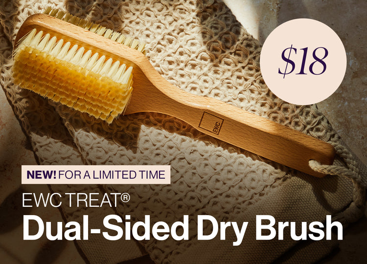 New! For a limited time. EWC Treat Dual-Sided Dry Brush, $18.