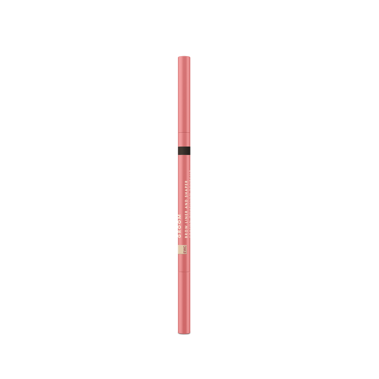 European Wax Center pink Groom Brow Liner and Shaper pencil on transparent background